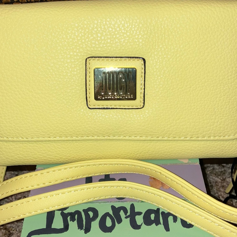 Yellow juicy couture Crossbody wallet
